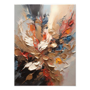 Abstract Flowers in Bloom Photo Print