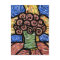 Abstract Flowers In Vase Colourful