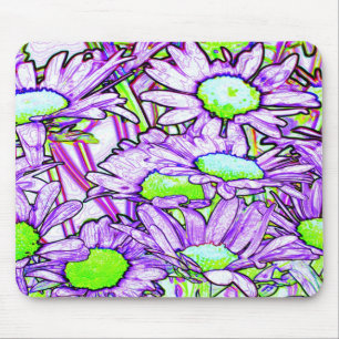 Abstract Flowers Mousepad