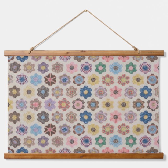 Abstract Flowers Pattern Hanging Tapestry (Front)