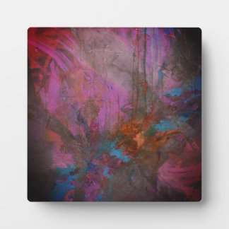 Abstract flowers plaque