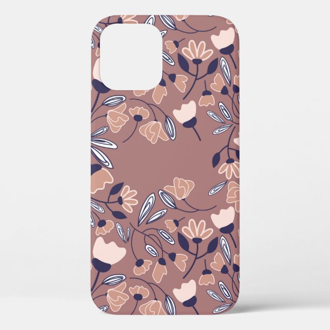 Abstract flowers seamless pattern. Colourful backg Case-Mate iPhone Case (Back)