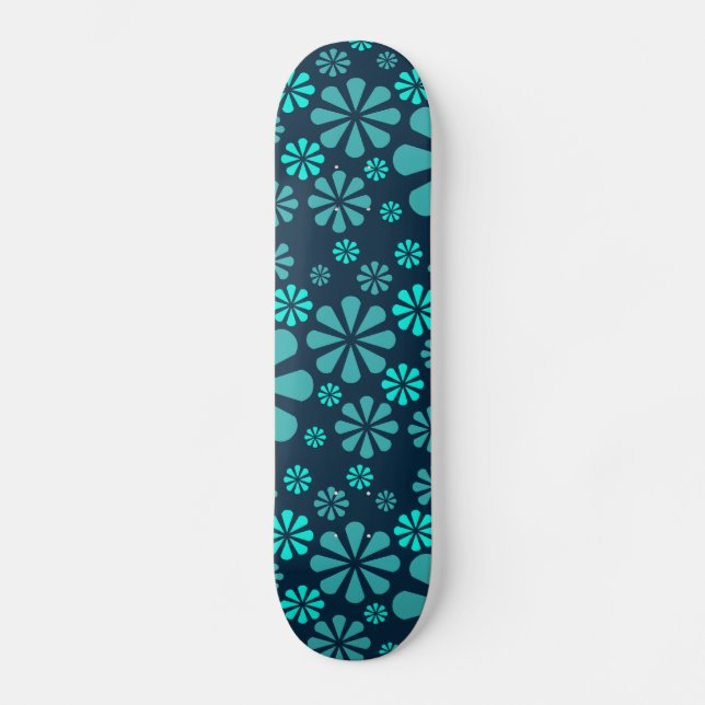 Abstract Flowers skateboard (Front)