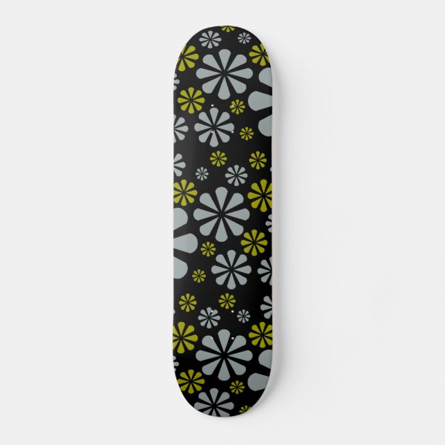 Abstract Flowers skateboard (Front)