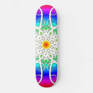 Abstract Flowers Skateboard