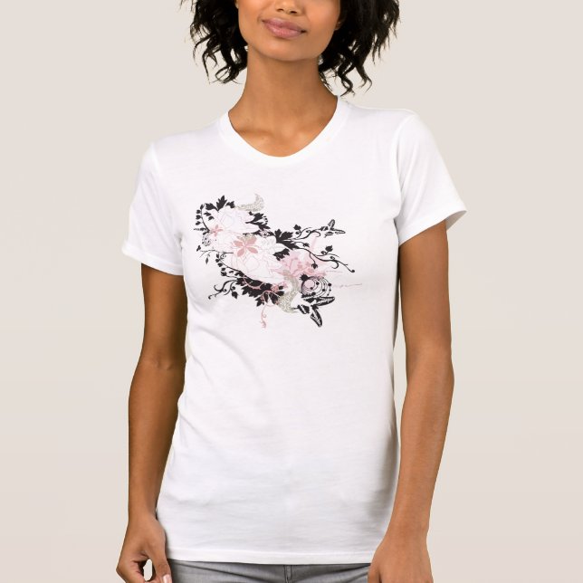 Abstract flowers T-Shirt (Front)