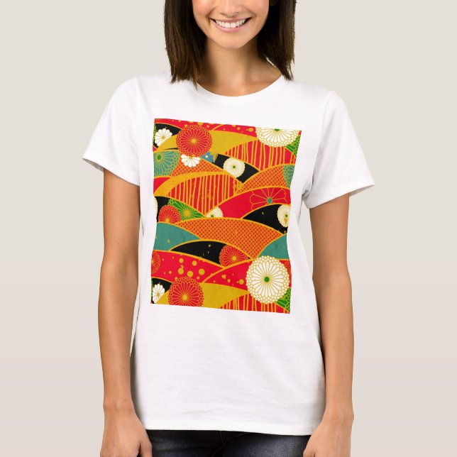 Abstract Flowers T-Shirt (Front)