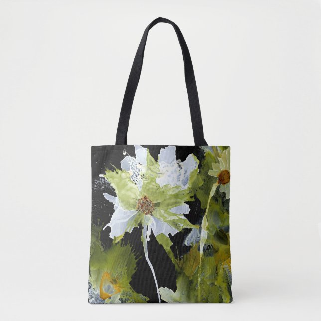 Abstract Flowers Tote Bag (Front)