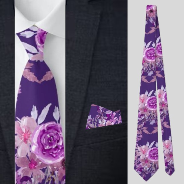 Abstract Flowers, Violet Tie (Creator Uploaded)