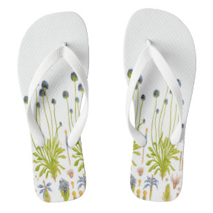Abstract Flowers Women's Flip Flops