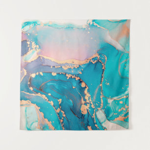 Abstract fluid art painting background in alcohol tapestry