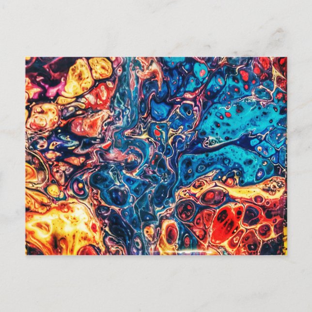 Abstract fluid art postcard (Front)