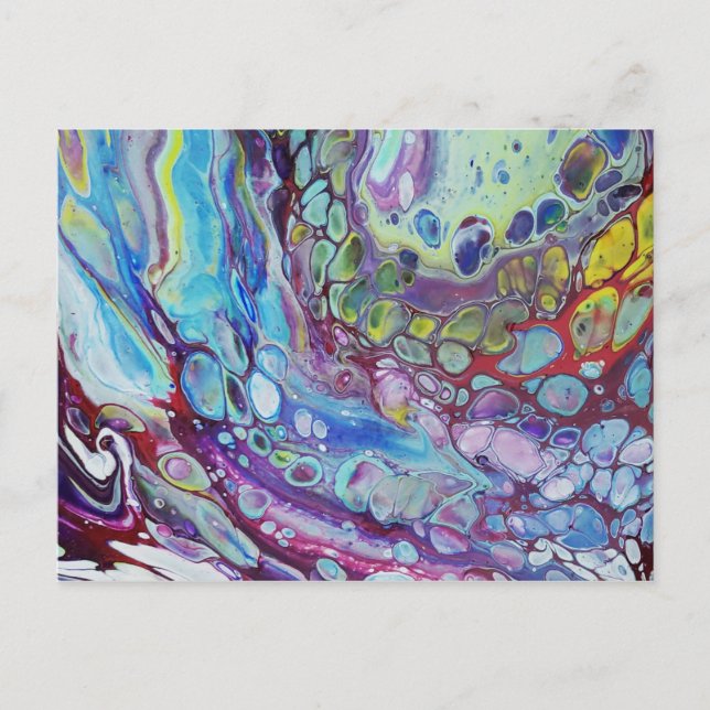 Abstract fluid art postcard (Front)