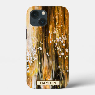 Abstract Fluid Art Pour Personalised iPhone 13 Mini Case