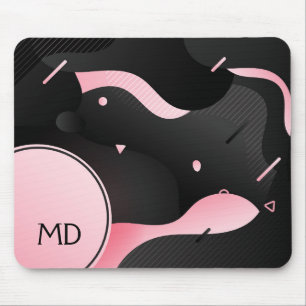 Abstract Fluid Dynamic Wave Shape Mouse Pad