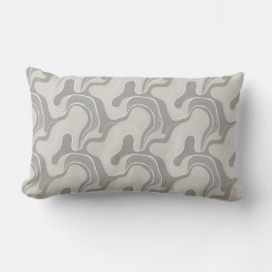 abstract fluid line pattern lumbar cushion