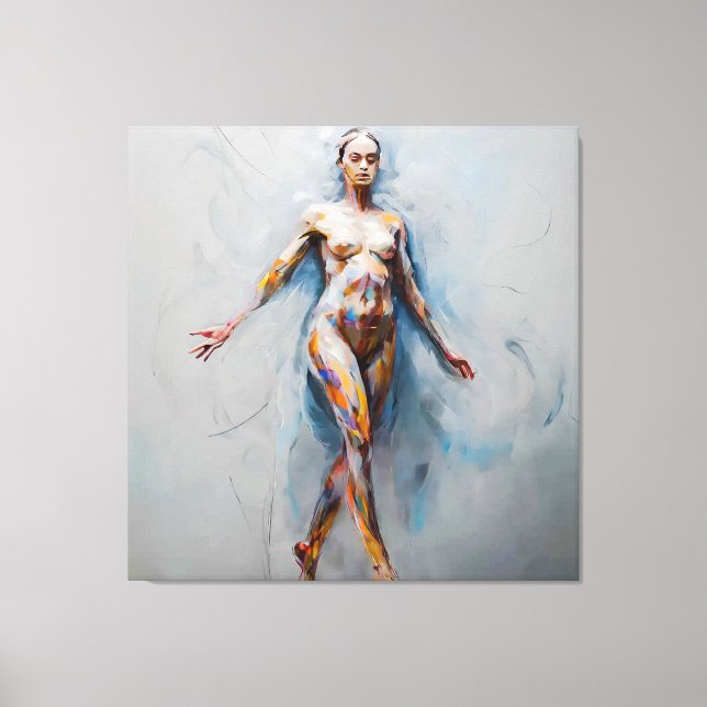 Abstract Fluidity Canvas Print (Front)
