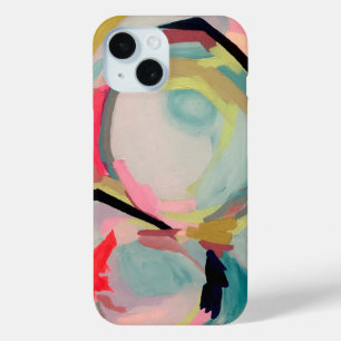 Abstract Fluro Acrylic Painting iPhone 15 Case