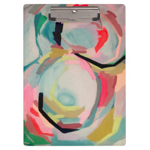 Abstract Fluro Acrylic Painting   Clipboard
