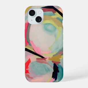 Abstract Fluro Acrylic Painting iPhone 15 Case