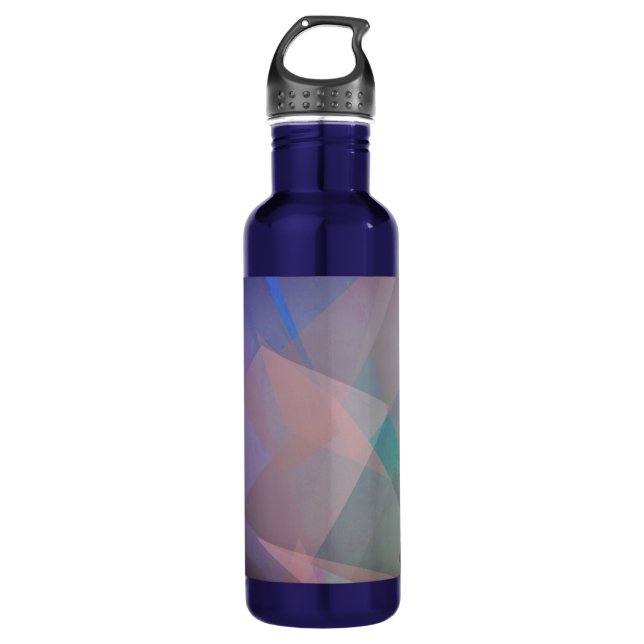 Abstract Flying Particles | Geometrical Shapes 710 Ml Water Bottle (Front)