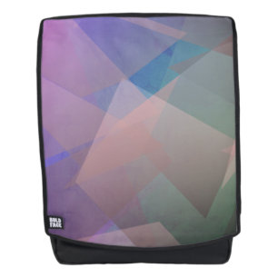 Abstract Flying Particles Geometrical Shapes Backpack