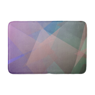 Abstract Flying Particles | Geometrical Shapes Bath Mat