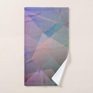 Abstract Flying Particles   Geometrical Shapes Bath Towel Set