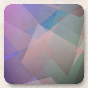 Abstract Flying Particles Geometrical Shapes Coaster