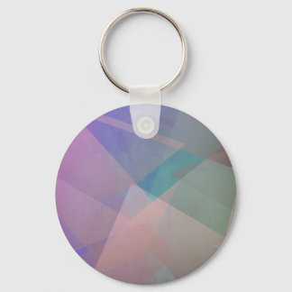 Abstract Flying Particles | Geometrical Shapes Key Ring