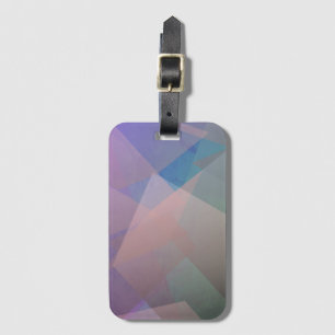 Abstract Flying Particles Geometrical Shapes Luggage Tag