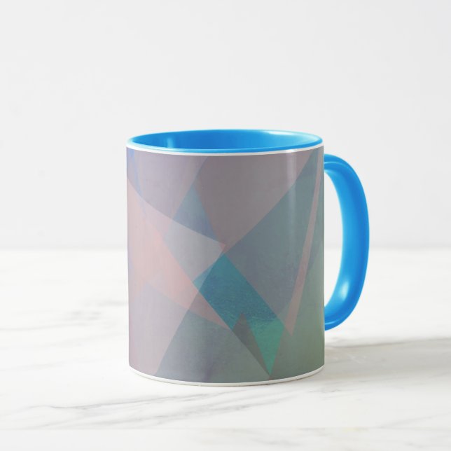 Abstract Flying Particles | Geometrical Shapes Mug (Front Right)