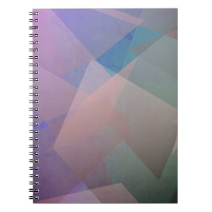 Abstract Flying Particles   Geometrical Shapes Notebook