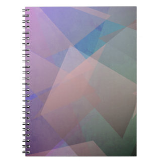 Abstract Flying Particles | Geometrical Shapes Notebook