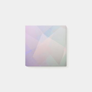 Abstract Flying Particles Geometrical Shapes Post-it Notes