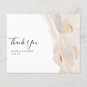 Abstract Foil Thank You Card Budget