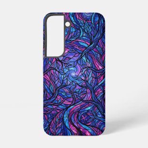 Abstract Forest Cosmic Purple Samsung Cases