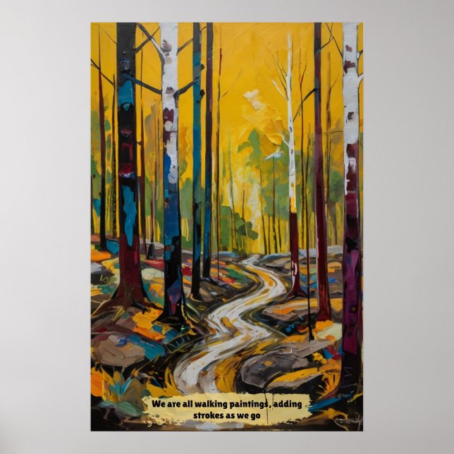Abstract Forest Landscape Poster (Front)