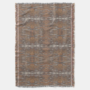 Abstract Forest-Red Throw Blanket