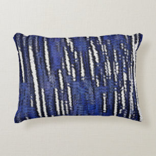 Abstract Forest Royale-Blue Decorative Cushion