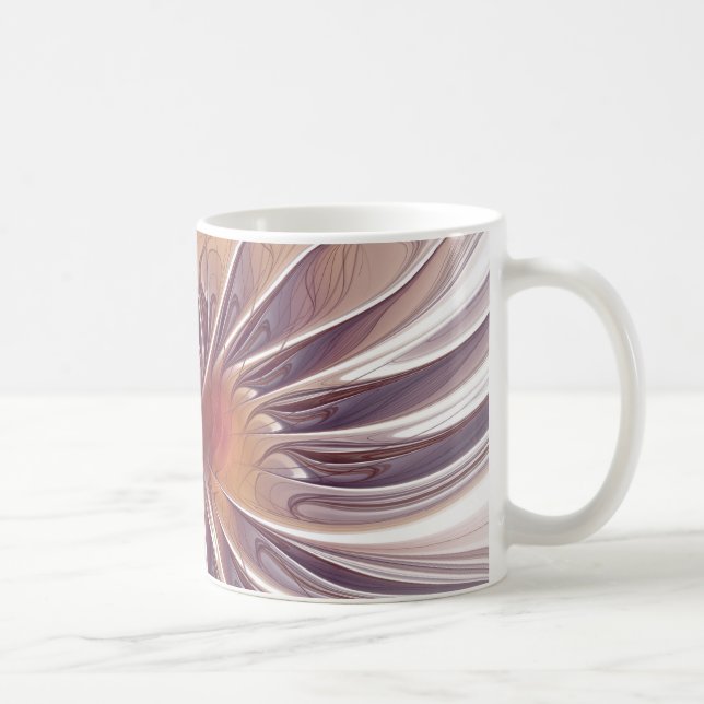 Abstract Form & Colours. dance of the fire-flower. Coffee Mug (Right)