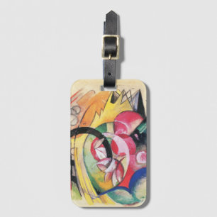 Abstract Forms (aka Coloured Flowers) by Franz Mar Luggage Tag