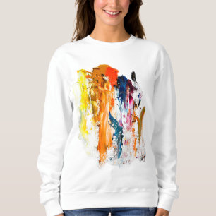Abstract Forms Born from a Living Artist’s Palette Sweatshirt