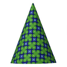 Abstract Four-Leaf Clover Geometric Pattern