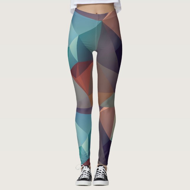 Abstract fractal art digital art leggings (Front)