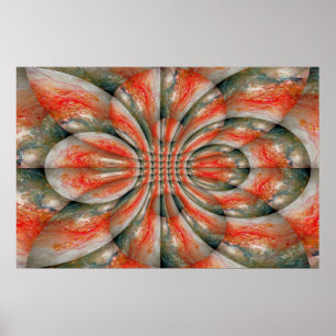 Abstract Fractal Art Poster Print Kaleidoscopic