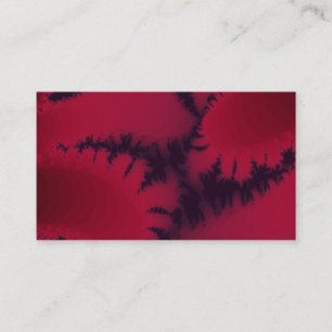 Abstract Fractal Burgundy Plum Fractal Artwork Business Card