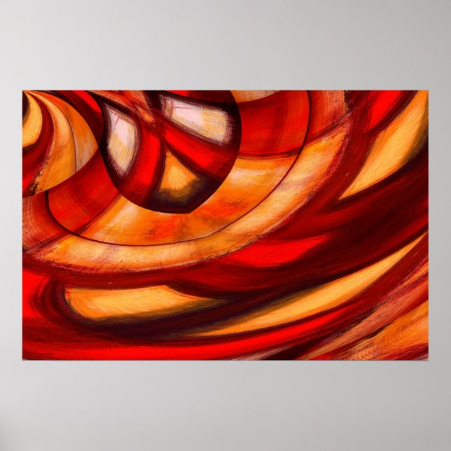 Abstract Fractal Circles Poster Print (Front)