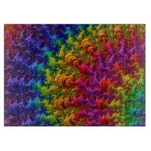 Abstract Fractal Cutting Board