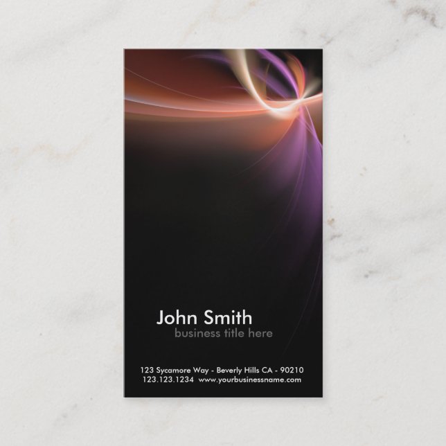 abstract fractal design business card (Front)